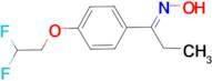 (1E)-1-[4-(2,2-difluoroethoxy)phenyl]propan-1-one oxime