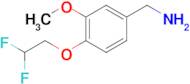 1-[4-(2,2-difluoroethoxy)-3-methoxyphenyl]methanamine