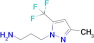 3-[3-methyl-5-(trifluoromethyl)-1H-pyrazol-1-yl]propan-1-amine