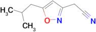 (5-isobutylisoxazol-3-yl)acetonitrile