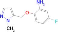 5-fluoro-2-[(1-methyl-1H-pyrazol-5-yl)methoxy]aniline