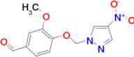 3-methoxy-4-[(4-nitro-1H-pyrazol-1-yl)methoxy]benzaldehyde