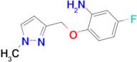 5-fluoro-2-[(1-methyl-1H-pyrazol-3-yl)methoxy]aniline