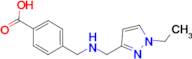 4-({[(1-ethyl-1H-pyrazol-3-yl)methyl]amino}methyl)benzoic acid