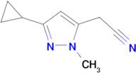 (3-cyclopropyl-1-methyl-1H-pyrazol-5-yl)acetonitrile