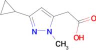 (3-cyclopropyl-1-methyl-1H-pyrazol-5-yl)acetic acid