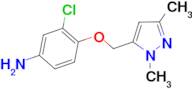 3-chloro-4-[(1,3-dimethyl-1H-pyrazol-5-yl)methoxy]aniline