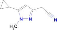 (5-cyclopropyl-1-methyl-1H-pyrazol-3-yl)acetonitrile