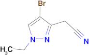 (4-bromo-1-ethyl-1H-pyrazol-3-yl)acetonitrile