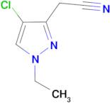 (4-chloro-1-ethyl-1H-pyrazol-3-yl)acetonitrile
