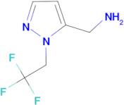 1-[1-(2,2,2-trifluoroethyl)-1H-pyrazol-5-yl]methanamine