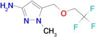 1-methyl-5-[(2,2,2-trifluoroethoxy)methyl]-1H-pyrazol-3-amine