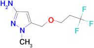 1-methyl-5-[(3,3,3-trifluoropropoxy)methyl]-1H-pyrazol-3-amine