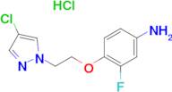 4-[2-(4-chloro-1H-pyrazol-1-yl)ethoxy]-3-fluoroaniline