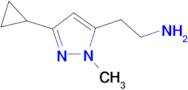 2-(3-cyclopropyl-1-methyl-1H-pyrazol-5-yl)ethanamine