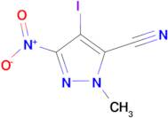 4-iodo-1-methyl-3-nitro-1H-pyrazole-5-carbonitrile