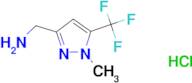 1-[1-methyl-5-(trifluoromethyl)-1H-pyrazol-3-yl]methanamine hydrochloride