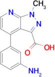 4-(3-aminophenyl)-1-methyl-1{H}-pyrazolo[3,4-{b}]pyridine-3-carboxylic acid