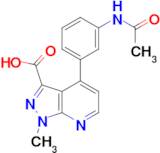 4-[3-(acetylamino)phenyl]-1-methyl-1H-pyrazolo[3,4-b]pyridine-3-carboxylic acid