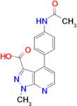 4-[4-(acetylamino)phenyl]-1-methyl-1H-pyrazolo[3,4-b]pyridine-3-carboxylic acid