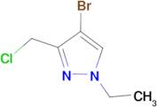 4-bromo-3-(chloromethyl)-1-ethyl-1H-pyrazole