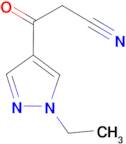 3-(1-ethyl-1H-pyrazol-4-yl)-3-oxopropanenitrile