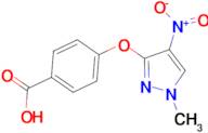 4-[(1-methyl-4-nitro-1H-pyrazol-3-yl)oxy]benzoic acid