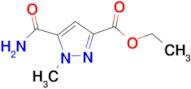 ethyl 5-(aminocarbonyl)-1-methyl-1H-pyrazole-3-carboxylate