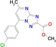 methyl 7-(4-chlorophenyl)-5-methyl[1,2,4]triazolo[1,5-a]pyrimidine-2-carboxylate