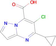 6-chloro-5-cyclopropylpyrazolo[1,5-a]pyrimidine-7-carboxylic acid