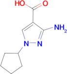 3-amino-1-cyclopentyl-1H-pyrazole-4-carboxylic acid