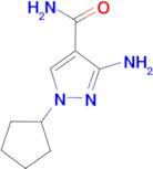 3-amino-1-cyclopentyl-1H-pyrazole-4-carboxamide