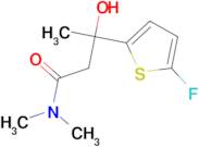 3-(5-fluoro-2-thienyl)-3-hydroxy-N,N-dimethylbutanamide