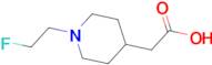 [1-(2-fluoroethyl)piperidin-4-yl]acetic acid