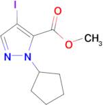 methyl 1-cyclopentyl-4-iodo-1H-pyrazole-5-carboxylate