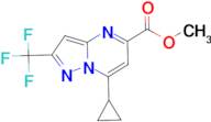 methyl 7-cyclopropyl-2-(trifluoromethyl)pyrazolo[1,5-a]pyrimidine-5-carboxylate