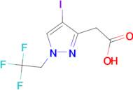 [4-iodo-1-(2,2,2-trifluoroethyl)-1H-pyrazol-3-yl]acetic acid