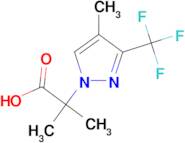 2-methyl-2-[4-methyl-3-(trifluoromethyl)-1H-pyrazol-1-yl]propanoic acid