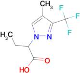 2-[4-methyl-3-(trifluoromethyl)-1H-pyrazol-1-yl]butanoic acid