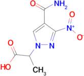 2-[4-(aminocarbonyl)-3-nitro-1H-pyrazol-1-yl]propanoic acid