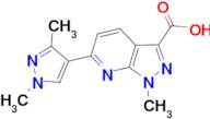 6-(1,3-dimethyl-1H-pyrazol-4-yl)-1-methyl-1H-pyrazolo[3,4-b]pyridine-3-carboxylic acid