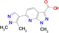 6-(1,5-dimethyl-1H-pyrazol-4-yl)-1-methyl-1H-pyrazolo[3,4-b]pyridine-3-carboxylic acid