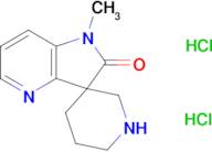 1'-methylspiro[piperidine-3,3'-pyrrolo[3,2-b]pyridin]-2'(1'H)-one dihydrochloride