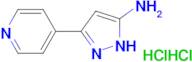 5-(4-pyridinyl)-1H-pyrazol-3-amine dihydrochloride