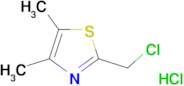 2-(chloromethyl)-4,5-dimethyl-1,3-thiazole hydrochloride