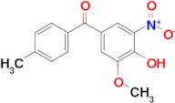 (4-Hydroxy-3-methoxy-5-nitrophenyl)(p-tolyl)methanone