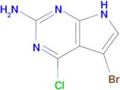 5-Bromo-4-chloro-7H-pyrrolo[2,3-d]pyrimidin-2-amine