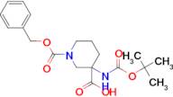 1-((Benzyloxy)carbonyl)-3-((tert-butoxycarbonyl)amino)piperidine-3-carboxylic acid