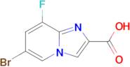 6-Bromo-8-fluoroimidazo[1,2-a]pyridine-2-carboxylic acid