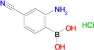 (2-Amino-4-cyanophenyl)boronic acid hydrochloride